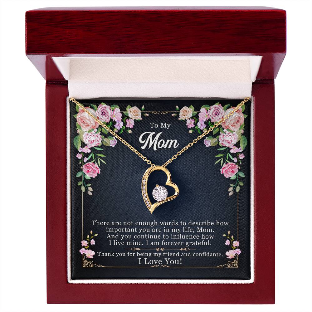 To Mom | I Love You | Forever Love Necklace | Mother's Day | Special Occasion