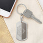 To My Bad Ass Daughter Keychain | Straighten Your Crown