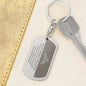 To My Bad Ass Daughter Keychain | Straighten Your Crown