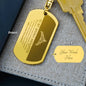 To My Bad Ass Daughter Keychain | Straighten Your Crown