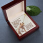 To Mom | I am What I am Because of You | Solid 10K Gold Pendant | Everlasting Love Necklace