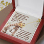 To Mom | I am What I am Because of You | Solid 10K Gold Pendant | Everlasting Love Necklace
