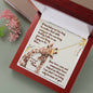 To Mom | I am What I am Because of You | Solid 10K Gold Pendant | Everlasting Love Necklace