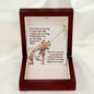 To Mom | I am What I am Because of You | Solid 10K Gold Pendant | Everlasting Love Necklace