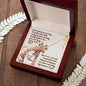 To Mom | I am What I am Because of You | Solid 10K Gold Pendant | Everlasting Love Necklace