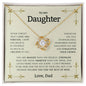To My Daughter | Love Knot Necklace | Straighten Your Crown | From Dad