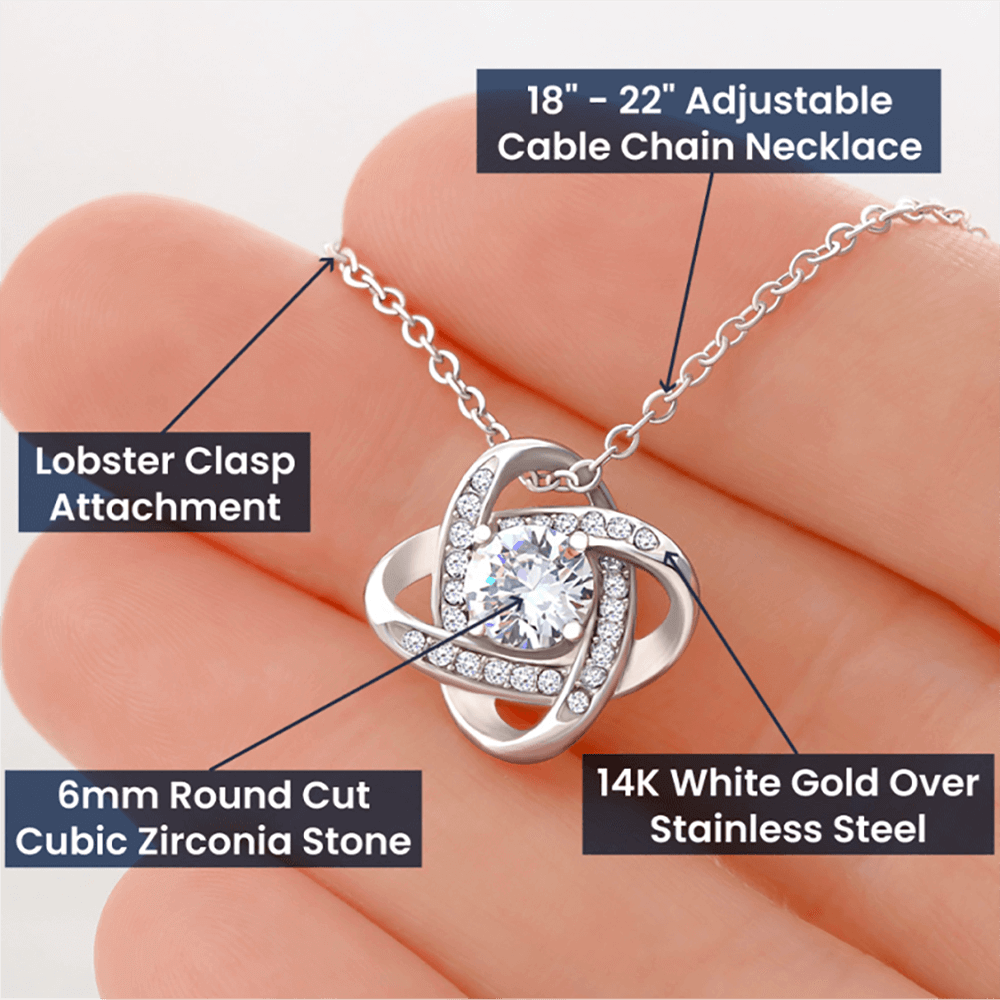 To My Beautiful Future Wife | Your First Kiss | Love Knot Necklace