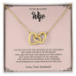 To My Beautiful Wife | Interlocking Hearts Necklace