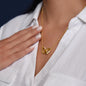 To My Beautiful Wife | Interlocking Hearts Necklace