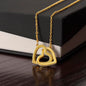 To My Beautiful Wife | Interlocking Hearts Necklace