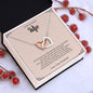 To My Beautiful Wife | Interlocking Hearts Necklace
