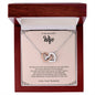 To My Beautiful Wife | Interlocking Hearts Necklace