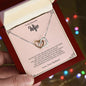 To My Beautiful Wife | Interlocking Hearts Necklace