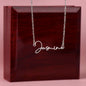 Personalized Signature Name Necklace, Dainty Name Jewelry | Gift For Her, Valentine's Day, Mother Day