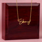 Personalized Signature Name Necklace, Dainty Name Jewelry | Gift For Her, Valentine's Day, Mother Day