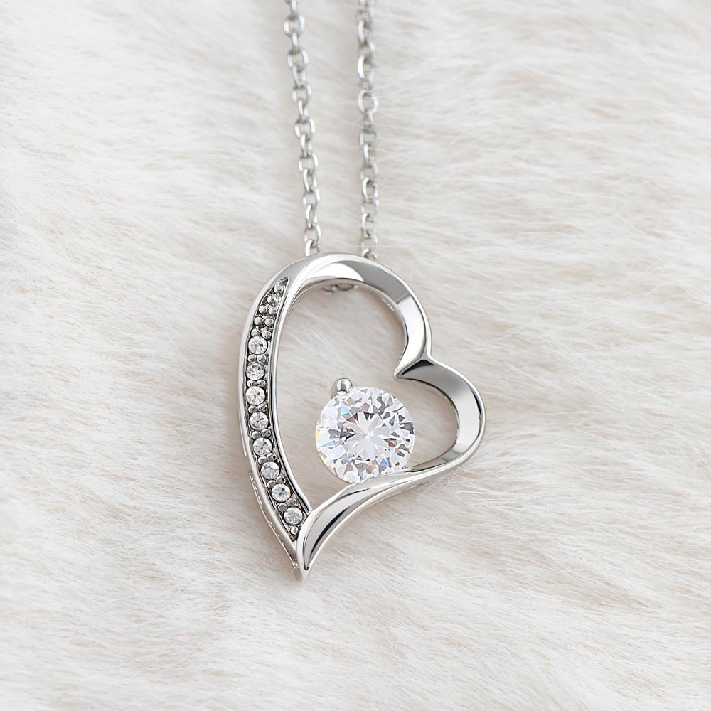 To My Beautiful Future Wife | First Kiss | Forever Love Necklace | Black Background