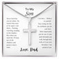 To My Son | Cross Necklace | I am Here | From Dad