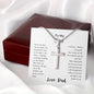 To My Son | Cross Necklace | I am Here | From Dad