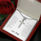 To My Son | Cross Necklace | I am Here | From Dad