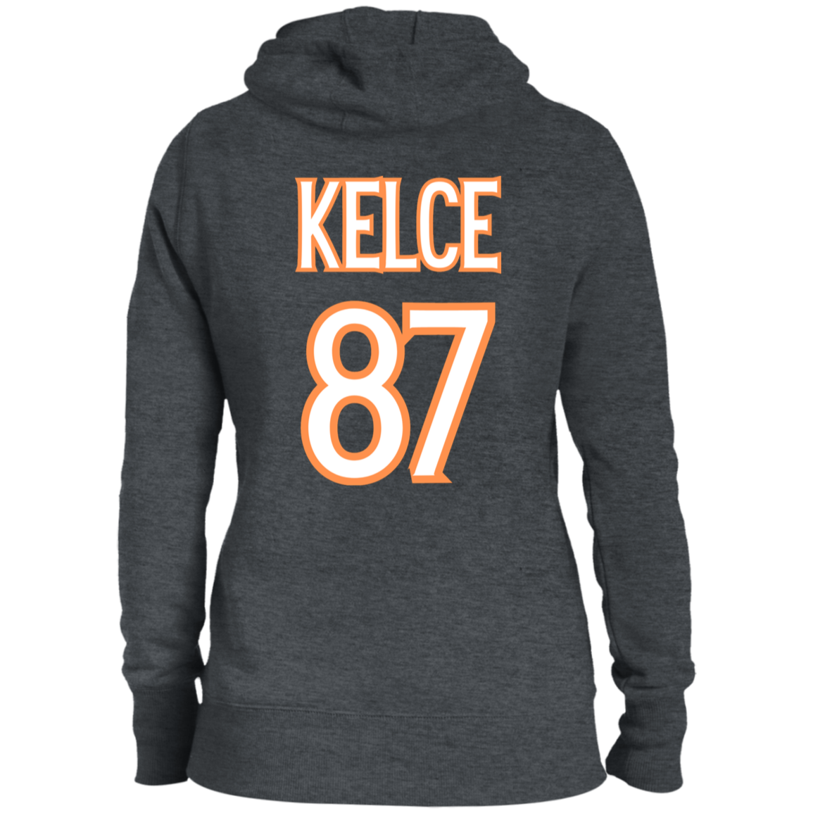 Swifty Karma Kelce Football Love | Jersey # On Back | Ladies' Pullover Hooded Sweatshirt