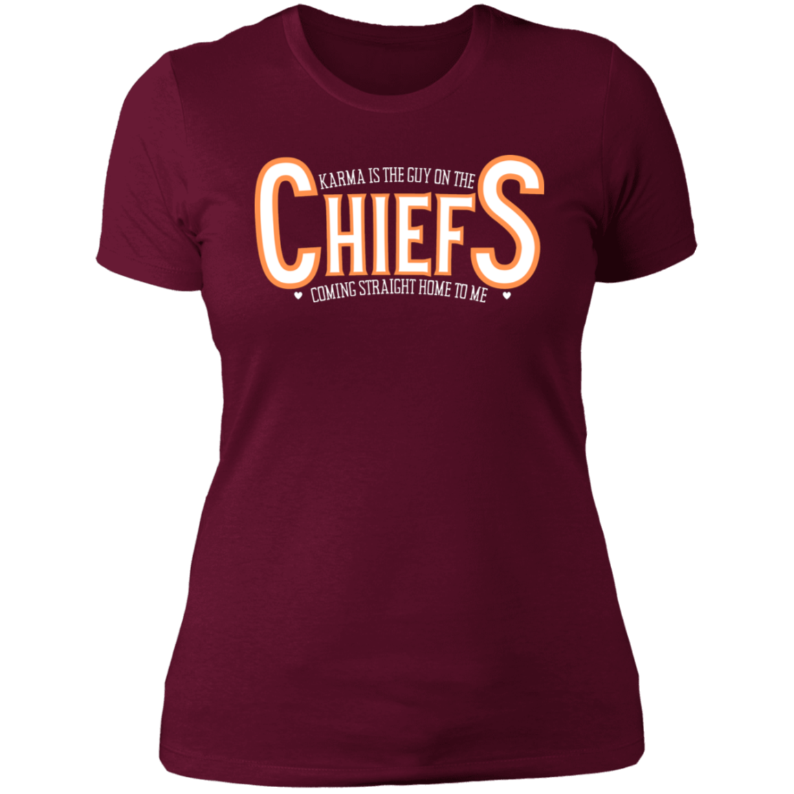 Swifty Karma Kelce Football Love | Jersey # On Back | Ladies' Boyfriend T-Shirt