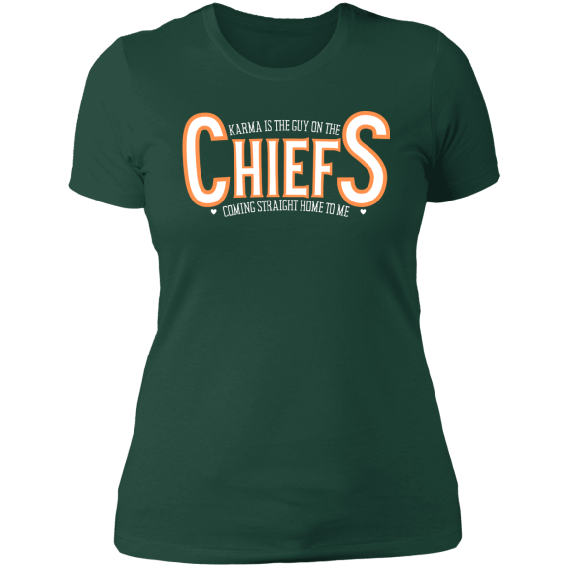 Swifty Karma Kelce Football Love | Jersey # On Back | Ladies' Boyfriend T-Shirt