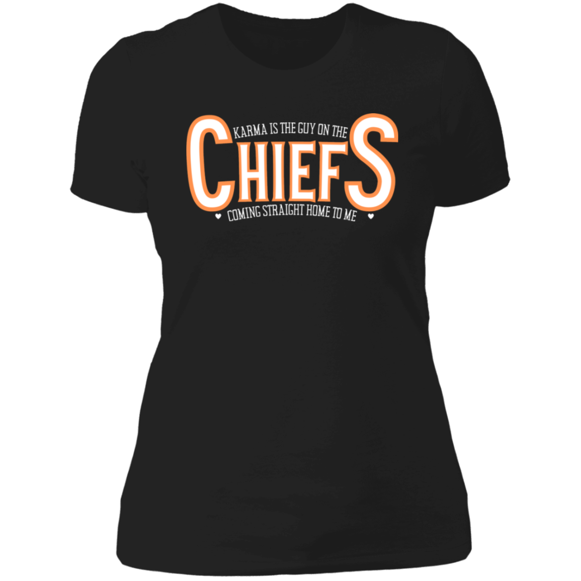 Swifty Karma Kelce Football Love | Jersey # On Back | Ladies' Boyfriend T-Shirt