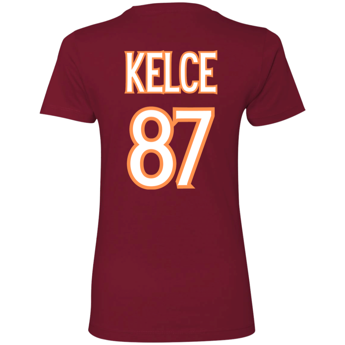 Swifty Karma Kelce Football Love | Jersey # On Back | Ladies' Boyfriend T-Shirt