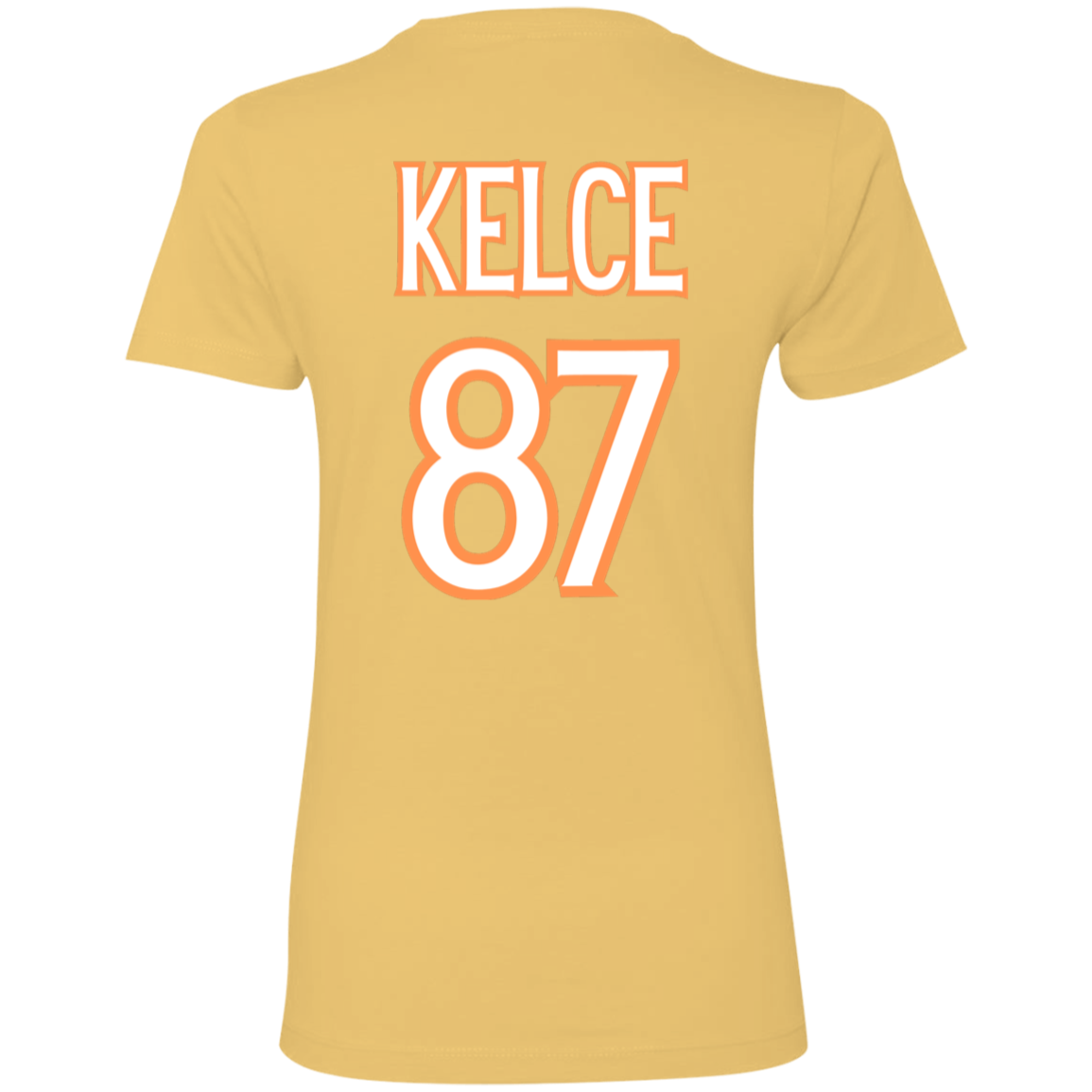 Swifty Karma Kelce Football Love | Jersey # On Back | Ladies' Boyfriend T-Shirt