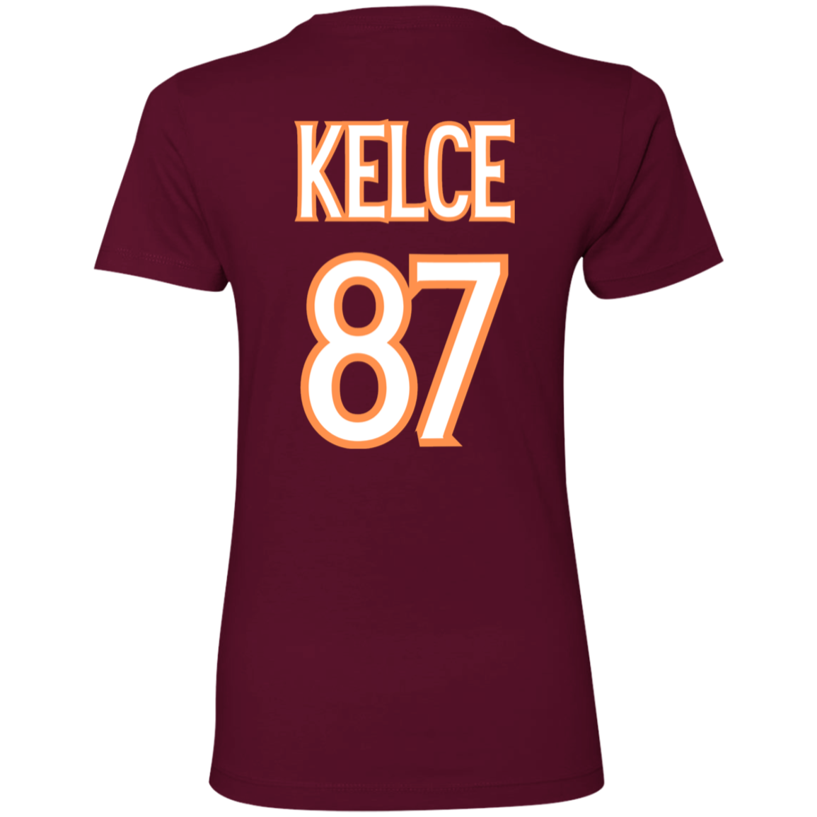 Swifty Karma Kelce Football Love | Jersey # On Back | Ladies' Boyfriend T-Shirt