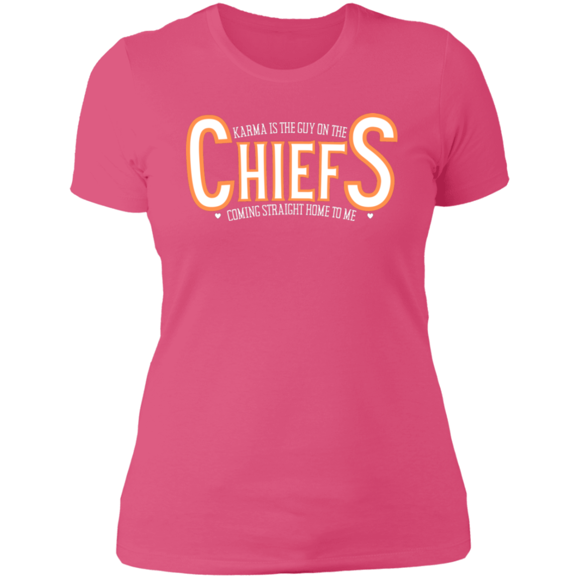 Swifty Karma Kelce Football Love | Jersey # On Back | Ladies' Boyfriend T-Shirt