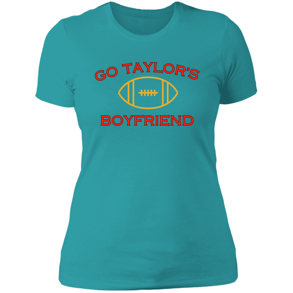 Go Taylor's Boyfriend | Jersey # On Back | Ladies' Boyfriend T-Shirt