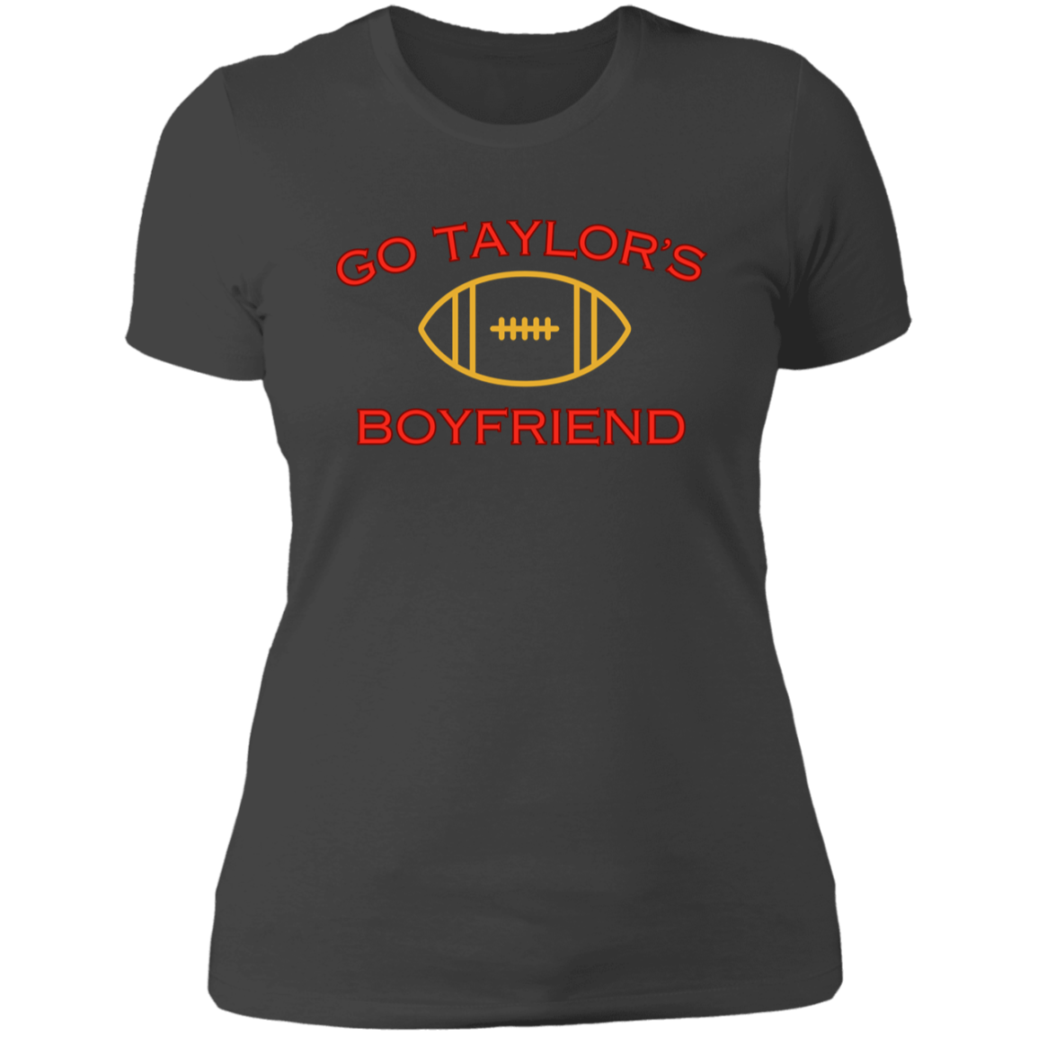 Go Taylor's Boyfriend | Jersey # On Back | Ladies' Boyfriend T-Shirt