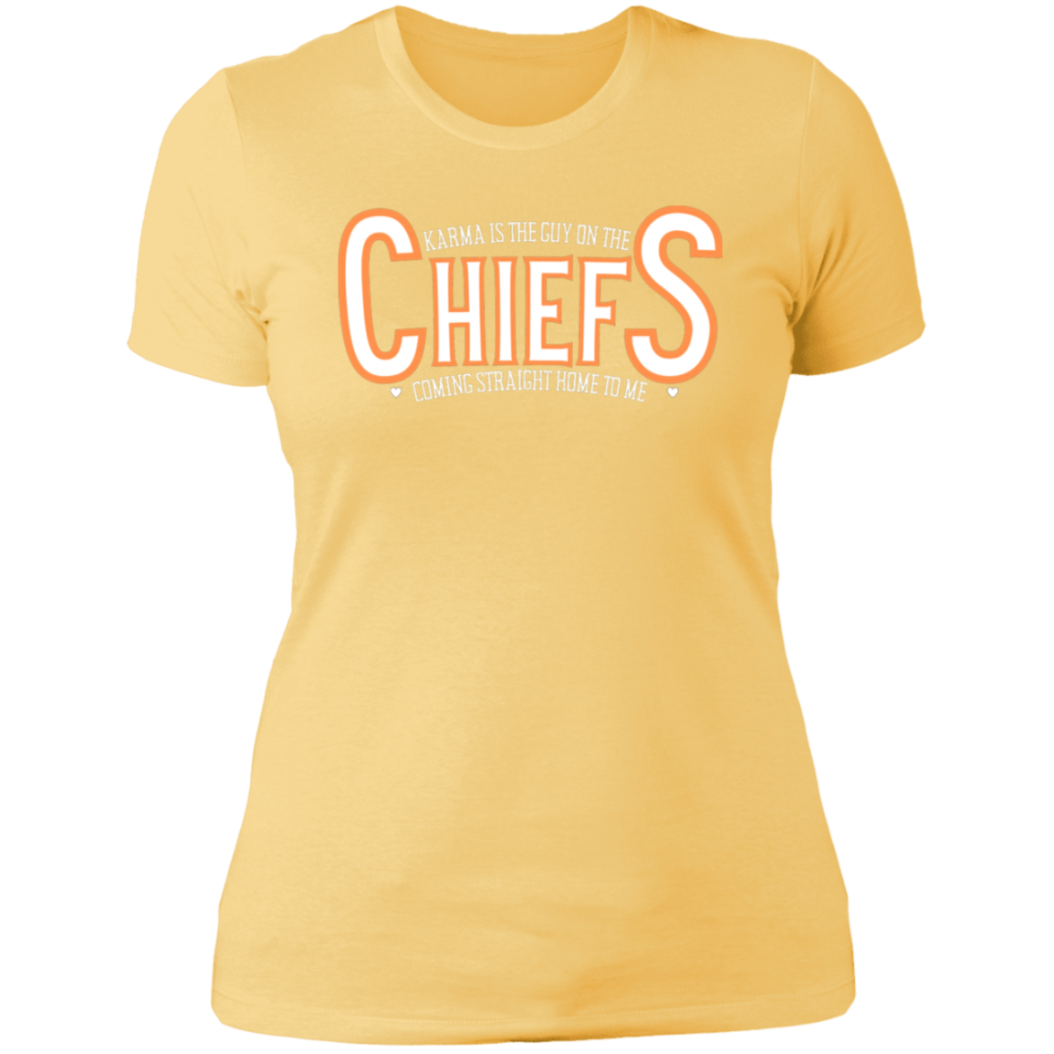 Swifty Karma Kelce Football Love | Jersey # On Back | Ladies' Boyfriend T-Shirt