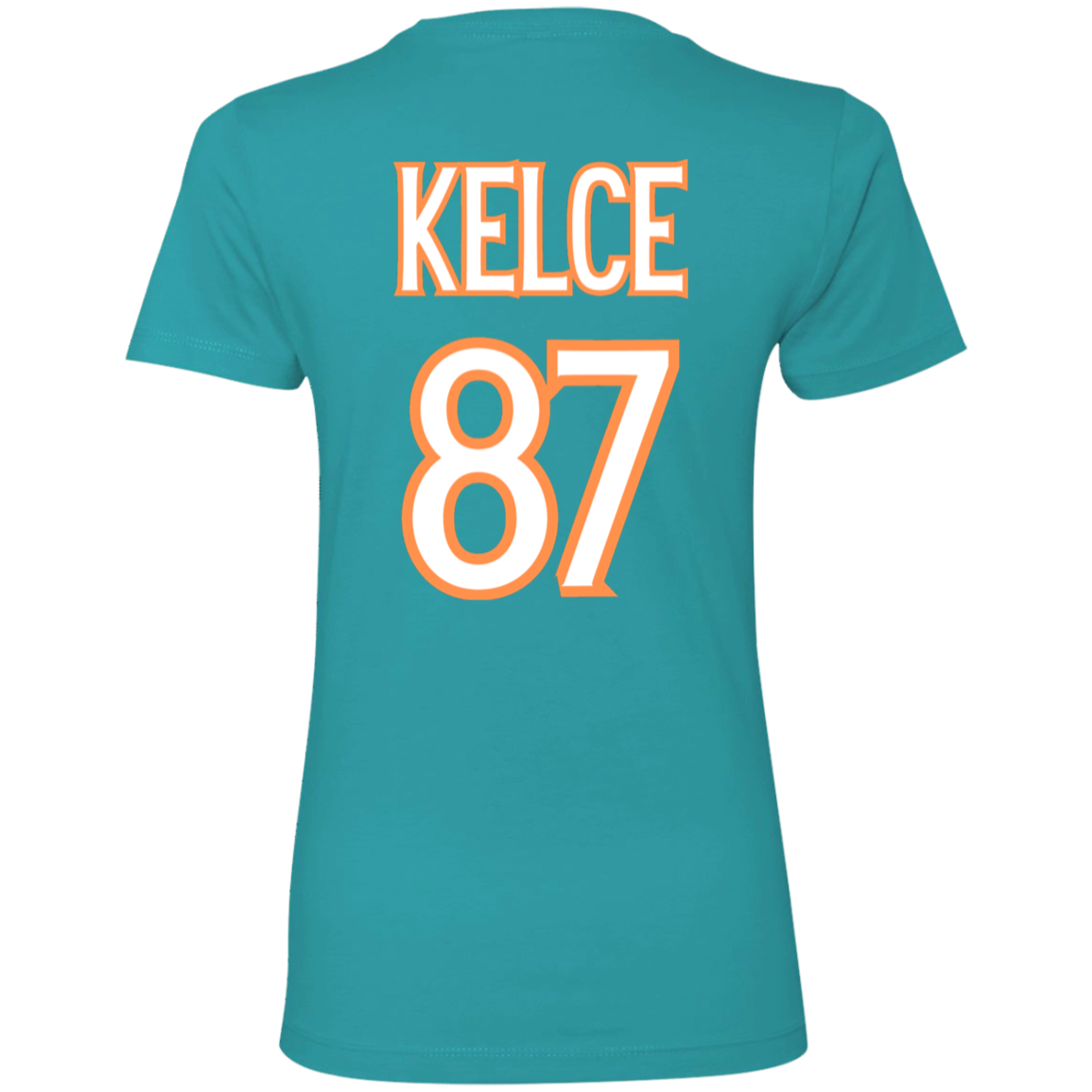 Swifty Karma Kelce Football Love | Jersey # On Back | Ladies' Boyfriend T-Shirt