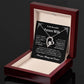 To My Beautiful Future Wife | First Kiss | Forever Love Necklace | Black Background