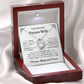 To My Beautiful Future Wife | First Kiss | Forever Love Necklace | White Background