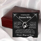 To My Beautiful Future Wife | First Kiss | Forever Love Necklace | Black Background