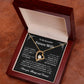 To My Beautiful Future Wife | First Kiss | Forever Love Necklace | Black Background