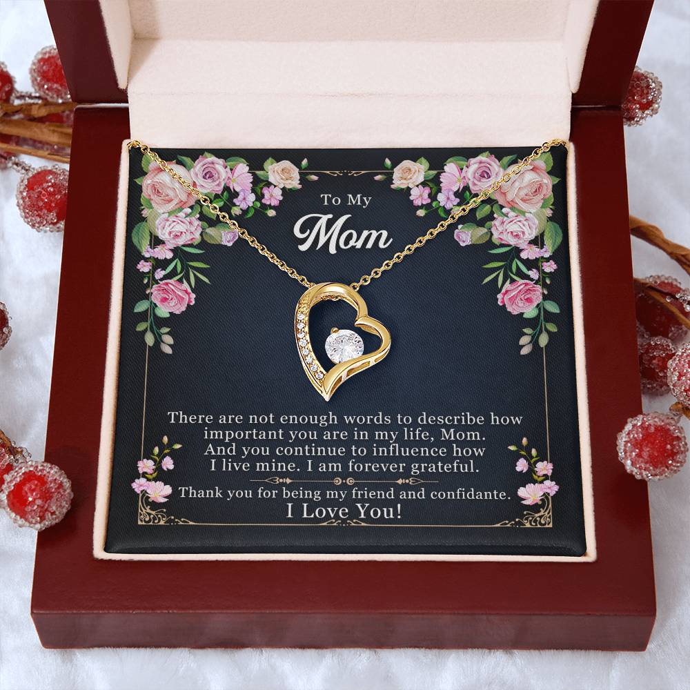 To Mom | I Love You | Forever Love Necklace | Mother's Day | Special Occasion