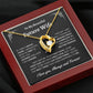 To My Beautiful Future Wife | First Kiss | Forever Love Necklace | Black Background