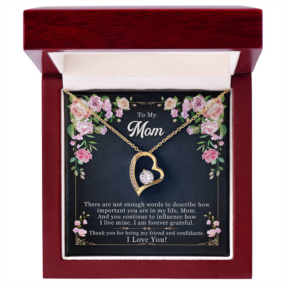 To Mom | I Love You | Forever Love Necklace | Mother's Day | Special Occasion