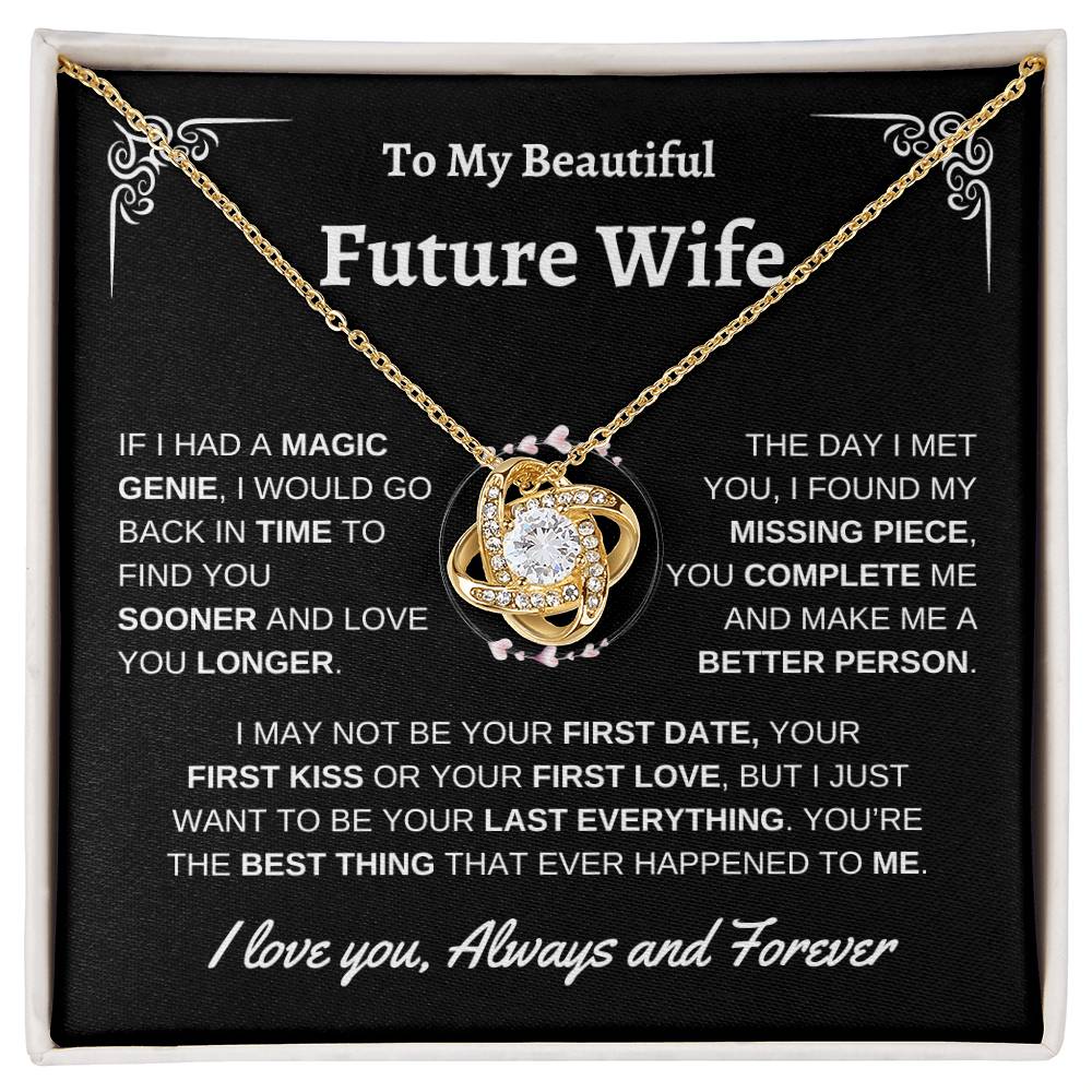 To Future Wife | First Kiss | Love Knot Necklace