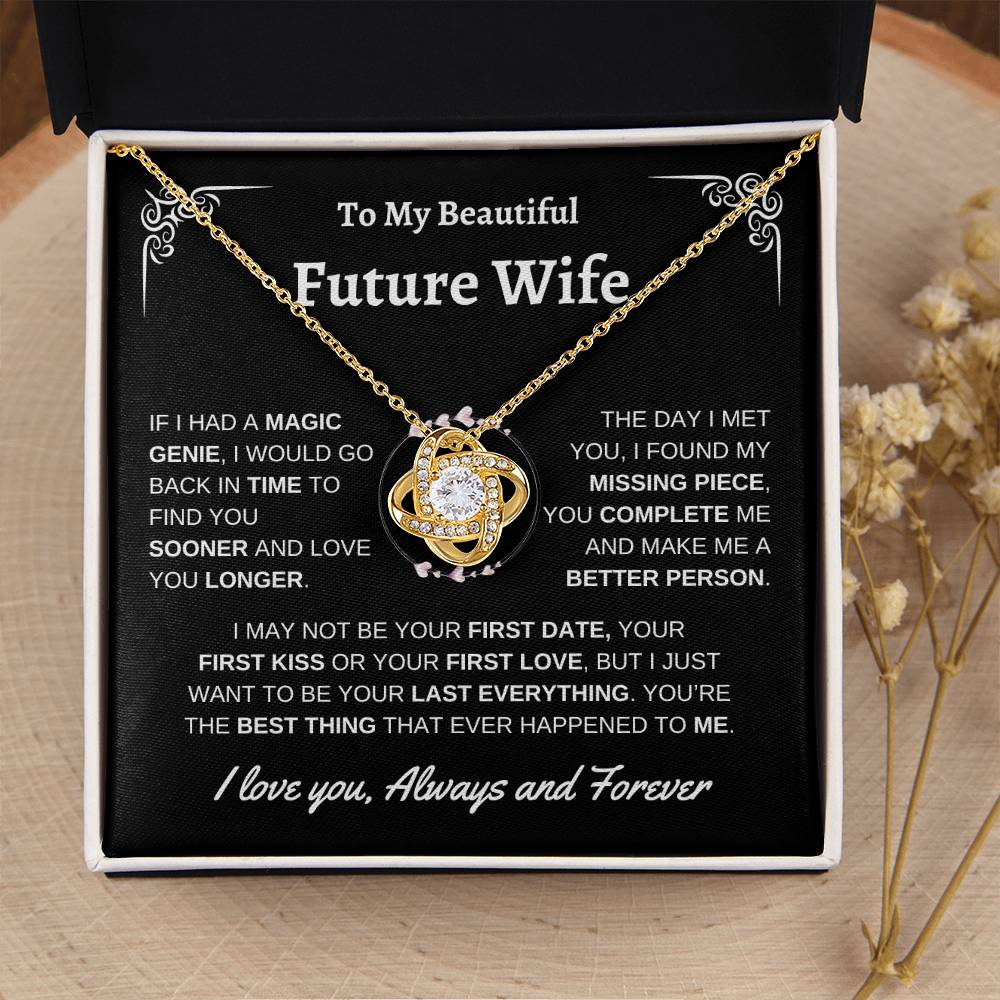 To Future Wife | First Kiss | Love Knot Necklace