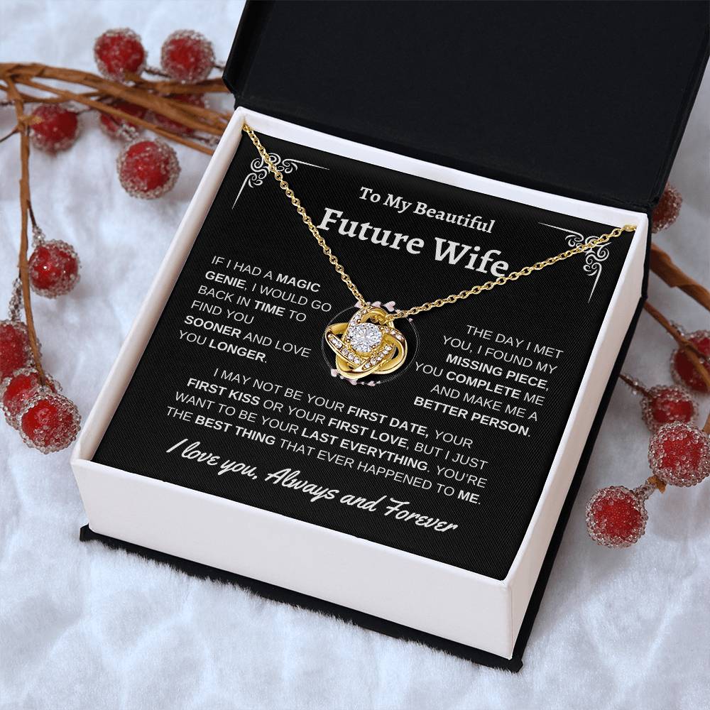 To Future Wife | First Kiss | Love Knot Necklace