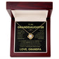To Granddaughter | From Grandpa | Straighten Your Crown | Love Knot Necklace