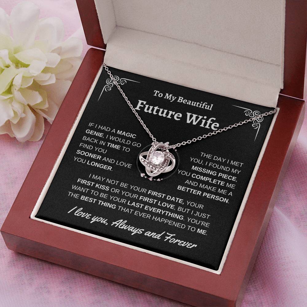 To Future Wife | First Kiss | Love Knot Necklace