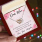 To Mom | From Daughter | I'd Choose You as a Friend | Interlocking Heart Necklace