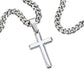 To My Son | Cuban Chain with Artisan Cross Necklace | My Baby Boy