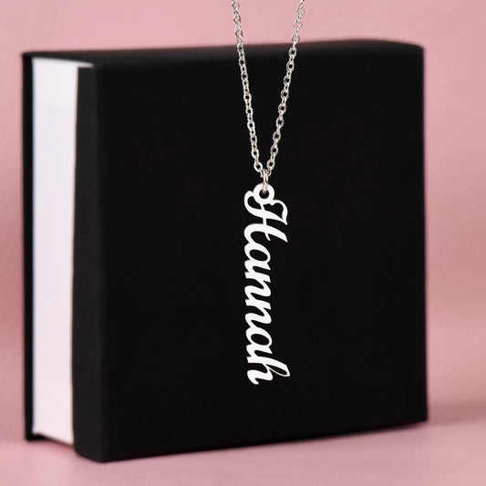 Vertical Name Necklace | Personalized